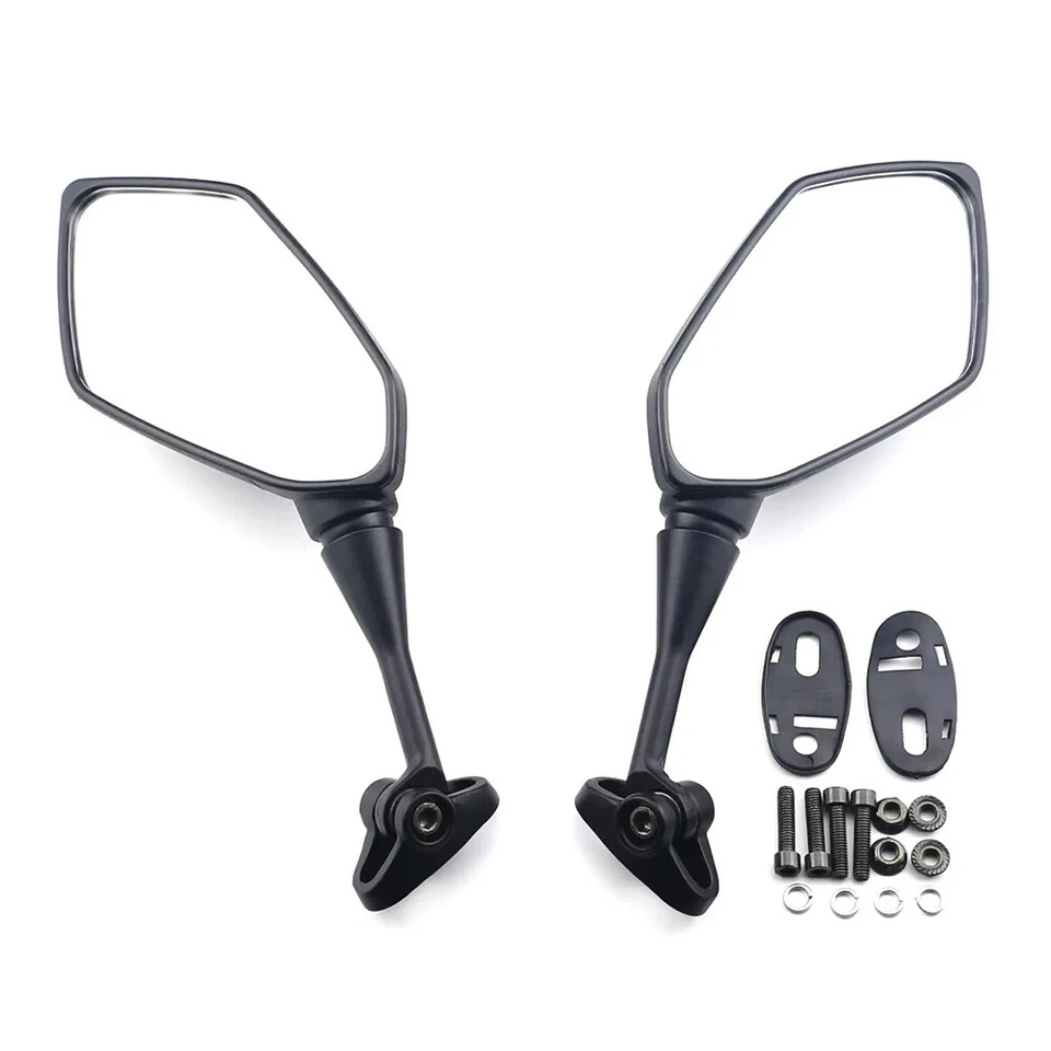 Left + Right BLK Rearview Mirrors For Kawasaki Ninja 650R Ninja1000 Z1000SX ER6F - Imagem 1 de 4