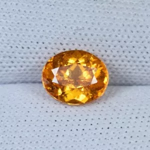 1.61 ct TOP LUSTROUS FANTA YELLOW / NATURAL SPESSARTITE FANTA GARNET - Oval Gems - Picture 1 of 3