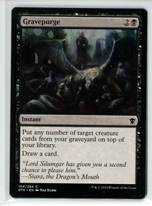 GRAVEPURGE Dragons of Tarkir #104 DTK(NM)(MTG) - Picture 1 of 1