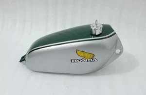 Honda CR250M CR 250M 1973 Elsinore Steel Painted Petrol Fuel Tank +Cap +Tap - Picture 1 of 21