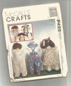 1990's McCall's Quiet Time for Toddlers Dolls,Clothes Pattern P422 Size25" UNCUT - Picture 1 of 1