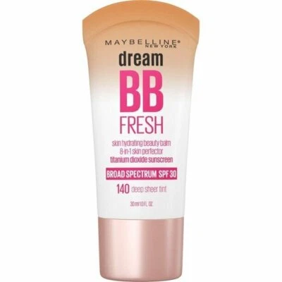 Maybelline Dream Fresh BB Cream 8 in 1 Deep sheer tint 140,  (1 oz.)   2 PACK - Image 1 of 4