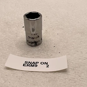 Snap On Eurotools 1/4 Antrieb flach 9 mm Steckschlüssel 6 Punkt ERM9 - Bild 1 von 7