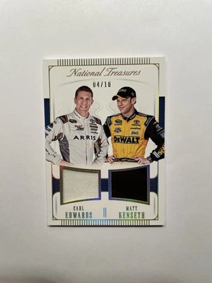 Carl Edwards & Matt Kenseth 2016 National Treasures Dual Race Used Fire Suit /10 - Image 1 of 2