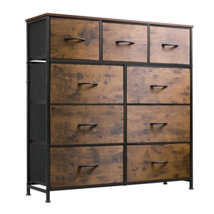 9-Drawer Dresser, Fabric Storage Tower for Bedroom, Hallway, Entryway, Closet... - Picture 1 of 8