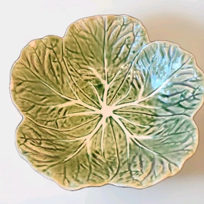 Bordello Pinheiro Cabbage Ware bowl portugal chipped as photographed  - Image 1 of 4