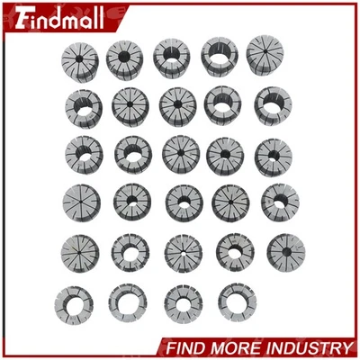 Findmall ER40 (29Pcs) Collet Set High Precision CNC Spring Clamping Collets - Image 1 of 4