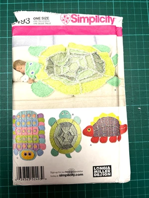 Vintage Childrens RAG QUILTS Sewing Pattern NEW UNCUT Simplicity 2493 -3 Designs - Image 1 of 2