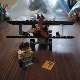 ADVENTURERS: BI-WING BARON PLANE SET 5928 - LEGO - 1998 - USED