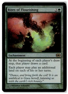 MTG Foil Rites of Flourishing - Future Sight Heavily Played English - Picture 1 of 2