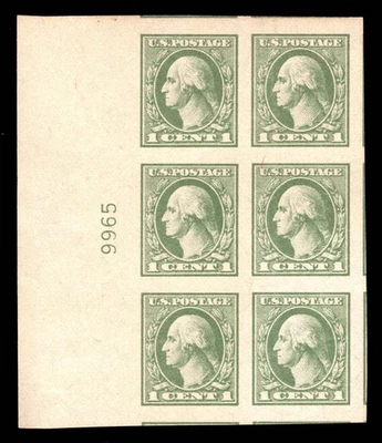 MOMEN: US STAMPS #531 MINT OG NH PLATE BLOCK  PSE GRADED CERT 95 LOT #96232 - Image 1 of 3