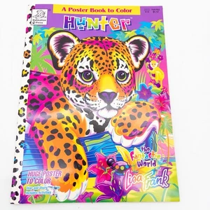 2000 Lisa Frank Hunter Poster Book To Color Coloring Book Unused Cheetah - Picture 1 of 5