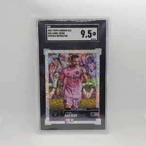 Lionel Messi Speckle Refractor SGC 9.5 2023 Topps Chrome MLS # 58 Inter Miami - Bild 1 von 2