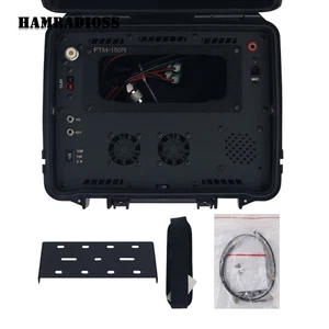 Caja de radiocomunicación de emergencia negra con panel metálico para YAESU FTM-150R - Imagen 1 de 6