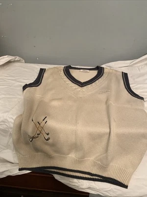 Винтажный мужской свитер-жилет Titleist от Corbin размер XL с логотипом США клюшки для гольфа - Изображение 1 из 4