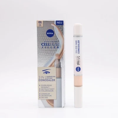 NIVEA Hyaluron Cellular Filler 3IN1 Augenpflege Concealer Hell (4 ml)