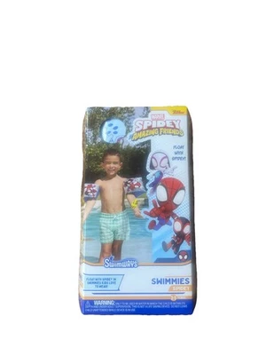 SwimWays Marvel Spider-Man Nadadores (Unisex), Brazo Flotadores Niños 3-5 NUEVO Foto 1 de 3