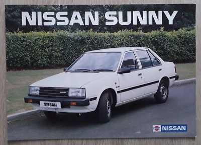 Nissan Sunny Range Brochure 1984 - Saloon Estate Coupe - Image 1 of 4