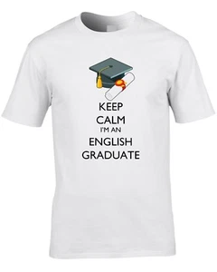 Camiseta de graduado inglés para hombre graduación literatura universidad genial escritor de regalos - Imagen 1 de 1