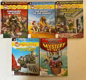 Geronimo Stilton Graphic Novel Lot + 1 Thea Stilton Graphic - Foto 1 di 1