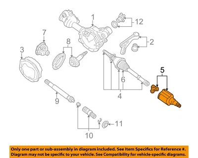 Ejes de transmisión Ford OEM 95-11 Explorer Sport Trac - Junta interna F5TZ3B414B Foto 1 de 2