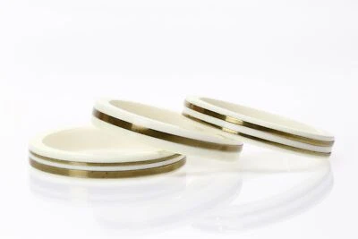 TORY BURCH Triple cream gold Plastic Bangle 133923 - Image 1 of 2