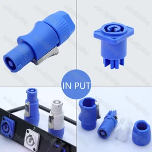 DJ Disco 3 core stage Lighting speaker LED screen power plug connector In/out - Picture 1 of 12