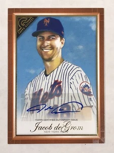 2019 Topps Gallery Jacob DeGrom #101 Orange Autograph SP Auto 2/25 - Picture 1 of 11