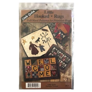 PRIMITIVE LITTLE RUGS Little Quilts Full Sized Patterns LQC14 - Picture 1 of 2