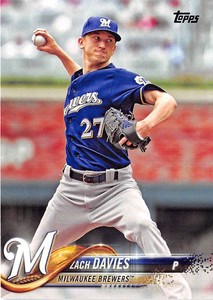 2018 Topps #255 Zach Davies Brewers