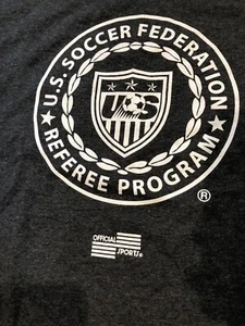 CAMISETA OFICIAL DE LA FEDERACIÓN DE FÚTBOL DE ESTADOS UNIDOS LOGO Hanes Gris Mediana M Usada en Excelente Condición - Imagen 1 de 11