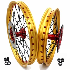 Bujes fundidos KKE 19"" 21"" ruedas con radios para llantas doradas HONDA XR650L 1993-2024 MX - Imagen 1 de 13