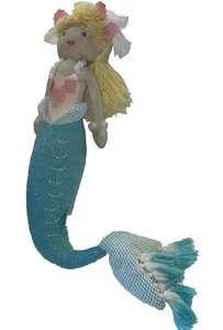 Juguete de peluche Pottery Barn Kids PBK Mermaid 26" decoración edición limitada - Imagen 1 de 20