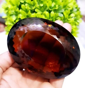 930Carat Red Citrine Gemstone Oval Shape Pendant Size Stone For Making Jewellery - Bild 1 von 5