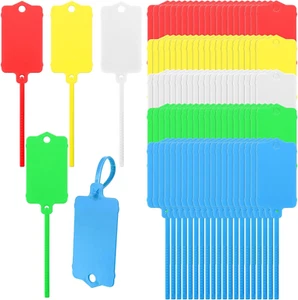 LeonBach 100 PCS Plastic Shipping Tags,1.46" x 2.48", Waterproof Labels Writa... - Picture 1 of 14