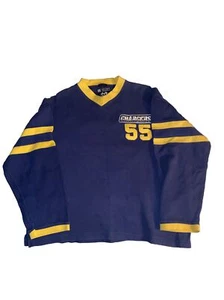 San Diego Chargers #55 JR SEAU 1995 MIRAGE SWEATER SIZE LARGE - Picture 1 of 9
