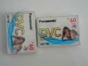 2 x PANASONIC DV DIGITAL CAMCORDER KASSETTEN / KASSETTEN - NEU & VERSIEGELT - Bild 1 von 3