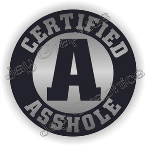 Lustiger AHOLE Schutzhelm Helm Aufkleber \ Knebel Vorarbeiter Sicherheitsarbeiter Aufkleber-silber - Bild 1 von 1