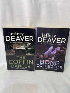 The Coffin Dancer & The Bone Collector : 2x Large Paperback by Jeffery Deaver - Picture 1 of 6