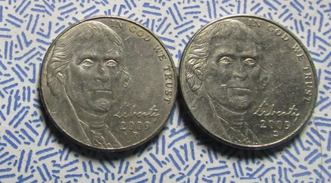 2009 P&D Circulated Jefferson Nickels Cover