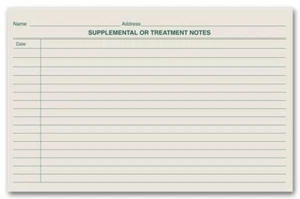 20621 Notas de Tratamiento Libro Mayor Verde 7 3/4 x 5" CANTIDAD 250 - Imagen 1 de 1