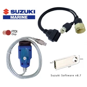 JDTECH Diagnostic CABLE KIT SDS 8.7 SUZUKI MARINE Outboard Boat - Picture 1 of 6
