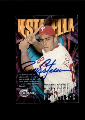 Bobby Estalella 1997 Skybox Circa Phillies authentic autographed card - Image 1 of 2