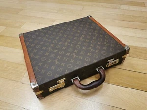 Louis Vuitton President Classeur Valigia LV 24H Monogram Pelle Vintage ORIGINALE - Picture 1 of 24