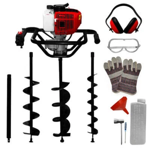 Barrena Taladro Tierra Ahoyador 3 Brocas Motor Gasolina 52cc Excavador Espiral - Imagen 1 de 12