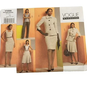 Sewing Pattern Vogue V1068 Wardrobe Jacket Top Skirt Pants Suit 4 Option 6-12 - Picture 1 of 6