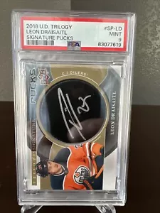 Discos distintivos de la trilogía UD 18-19' Leon Draisaitl SP-LD PSA 9 - Imagen 1 de 4
