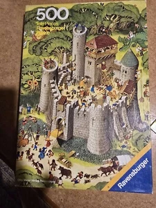 Vintage Puzzle von Ravensburger Burgleben 500 Teile - Bild 1 von 3