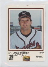 1989 Richmond Braves Team Issue Andy Nezelek #34 Rookie RC