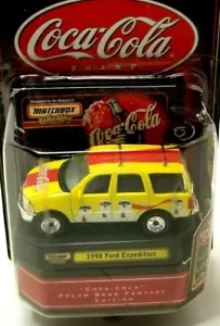 Matchbox Polar Bear Fantasy Ed. 1998 Ford Expedition Coca-Cola Collectible (Z4 - Picture 1 of 3